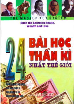 24 Bài Học Thần Kỳ Nhất Thế Giới – Đọc sách online ebook pdf