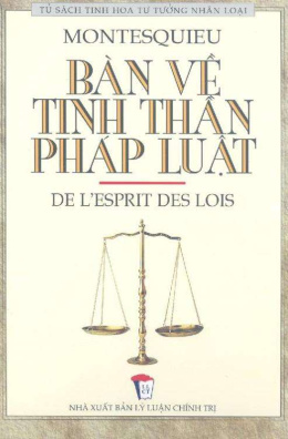 Bàn về Tinh Thần Pháp Luật – Đọc sách online ebook pdf