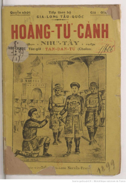 Hoàng Tử Cảnh Như Tây Quyển Nhứt – Đọc sách online ebook pdf