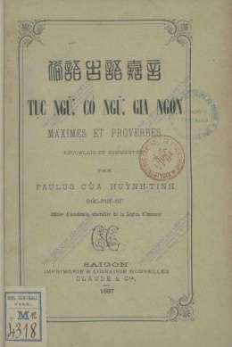 Tục Ngữ, Cổ Ngữ, Gia Ngôn – Đọc sách online ebook pdf