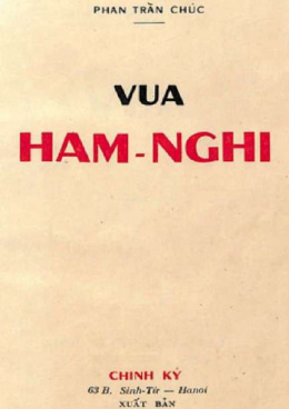 Vua Hàm Nghi – Đọc sách online ebook pdf