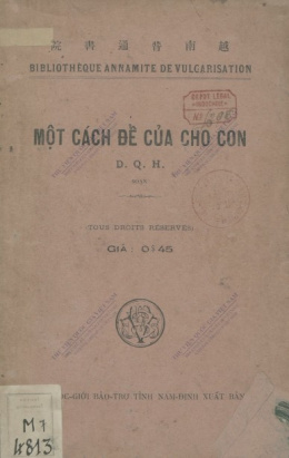 Một Cách Để Của Cho Con – Đọc sách online ebook pdf