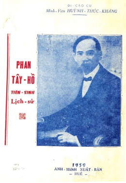 Phan Tây Hồ – Tiên Sinh Lịch Sử – Đọc sách online ebook pdf