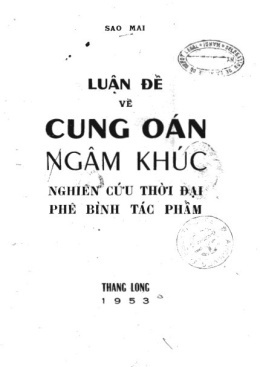 Luận đề về Cung Oán Ngâm Khúc – Đọc sách online ebook pdf