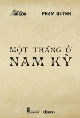 Một Tháng Ở Nam Kỳ – Đọc Sách Online Ebooks PDF