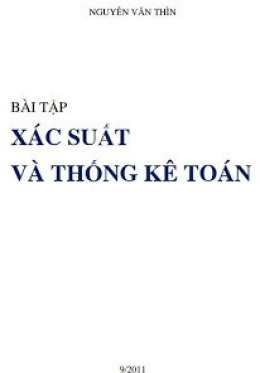Bài Tập Xác Suất Và Thống Kê Toán – Đọc Sách Online Miễn Phí Ebooks PDF