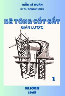 Bê Tông Cốt Sắc Giản Lược Tập 1 – Đọc Sách Online Miễn Phí Ebooks PDF