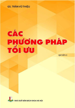 Các Phương Pháp Tối Ưu Tập 2 – Đọc Sách Online Miễn Phí Ebooks PDF
