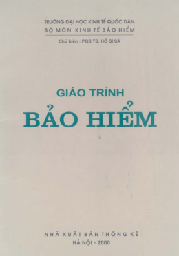 Giáo Trình Bảo Hiểm – Đọc Sách Online Miễn Phí Ebooks PDF