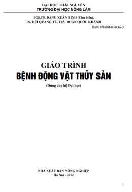 Giáo Trình Bệnh Động Vật Thủy Sản – Đọc Sách Online Miễn Phí Ebooks PDF