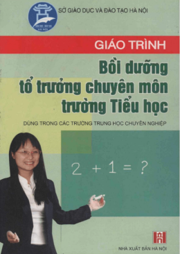 Giáo Trình Bồi Dưỡng Tổ Trưởng Chuyên Môn Trường Tiểu Học – Đọc Sách Online Miễn Phí Ebooks PDF