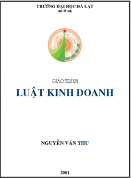 Giáo Trình Luật Kinh Doanh – Đọc Sách Online Miễn Phí Ebooks PDF