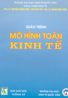 Giáo Trình Mô Hình Toán Kinh Tế – Đọc Sách Online Miễn Phí Ebooks PDF
