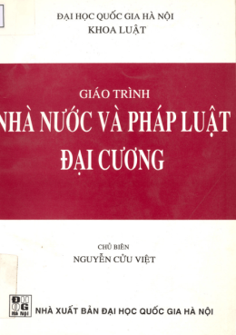 Giáo Trình Nhà Nước Và Pháp Luật Đại Cương – Đọc Sách Online Miễn Phí Ebooks PDF