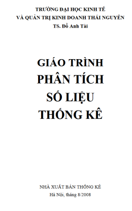 Giáo Trình Phân Tích Số Liệu Thống Kê – Đọc Sách Online Miễn Phí Ebooks PDF
