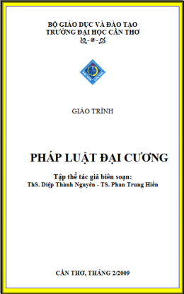 Giáo Trình Pháp Luật Đại Cương – Đọc Sách Online Miễn Phí Ebooks PDF