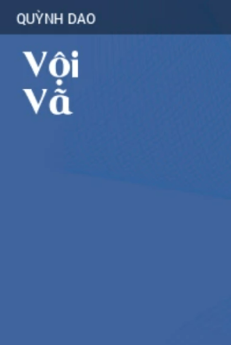 Vội Vã – Đọc Sách Online Ebooks PDF