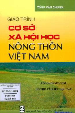 Giáo Trình Cơ Sở Xã Hội Học Nông Thôn Ở Việt Nam – Đọc Sách Online Miễn Phí Ebooks PDF