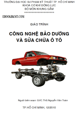 Giáo Trình Công Nghệ Bảo Dưỡng Và Sửa Ô Tô – Đọc Sách Online Miễn Phí Ebooks PDF