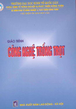 Giáo Trình Công Nghệ Đào Trọt – Đọc Sách Online Miễn Phí Ebooks PDF