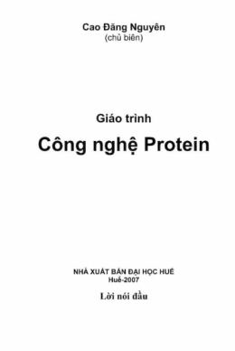 Giáo Trình Công Nghệ Protein – Đọc Sách Online Miễn Phí Ebooks PDF