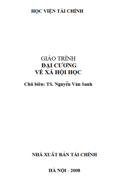 Giáo Trình Đại Cương Về Xã Hội Học – Đọc Sách Online Miễn Phí Ebooks PDF