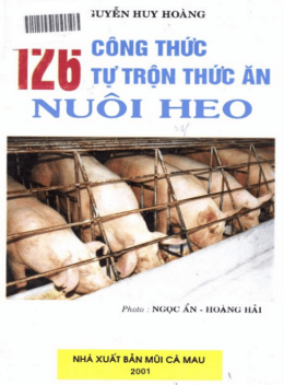 126 Công Thức Tự Trộn Thức Ăn Nuôi Heo