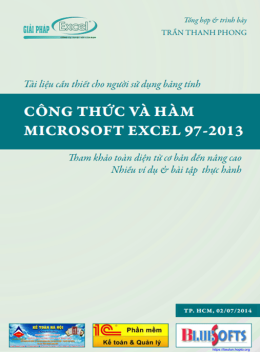 Công Thức Và Hàm Microsoft Excel 97-2013