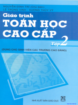 Giáo Trình Toán Học Cao Cấp Tập 2