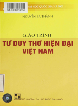 Giáo Trình Tư Duy Thơ Hiện Đại Việt Nam
