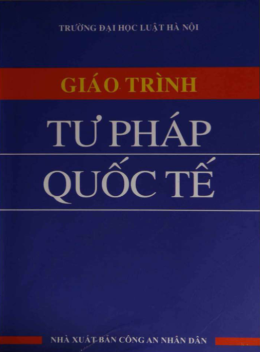 Giáo Trình Tư Pháp Quốc Tế