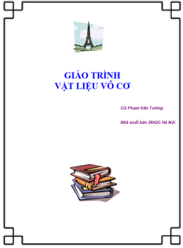 Giáo Trình Vật Liệu Vô Cơ