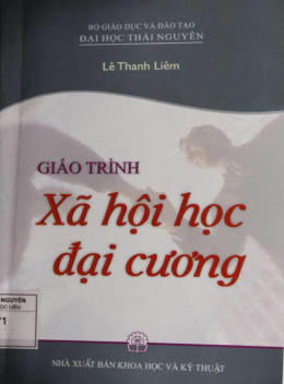 Giáo Trình Xã Hội Học Đại Cương pdf