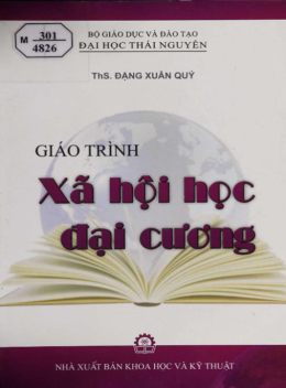 Sách Giáo Trình Xã Hội Học Đại Cương
