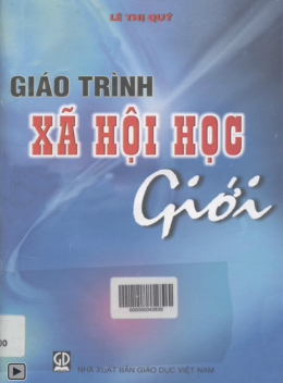 Giáo Trình Xã Hội Học Giới