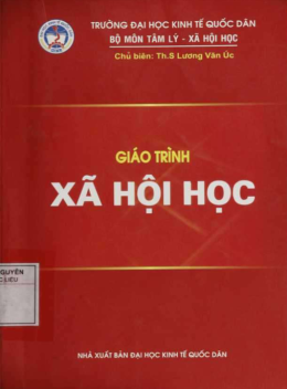 Giáo Trình Xã Hội Học