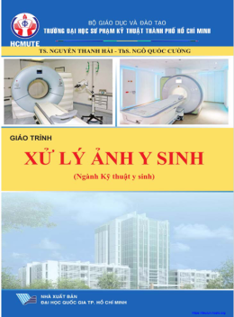 Giáo Trình Xử Lý Ảnh Y Sinh