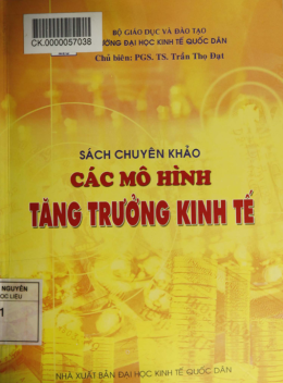 Sách Chuyên Khảo Các Mô Hình Tăng Trưởng Kinh Tế
