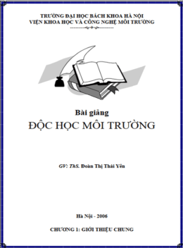 Bài Giảng Độc Học Môi Trường