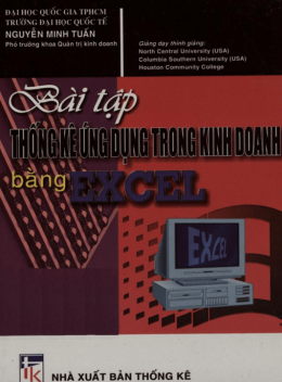 Bài Tập Thống Kê Ứng Dụng Trong Kinh Doanh Bằng Excel