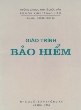 Sách Giáo Trình Bảo Hiểm