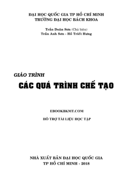 Giáo Trình Các Quá Trình Chế Tạo