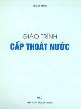 Sách Giáo Trình Cấp Thoát Nước