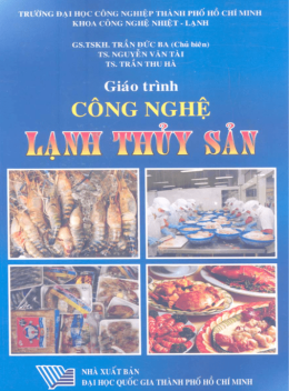Giáo Trình Công Nghệ Lạnh Thủy Sản