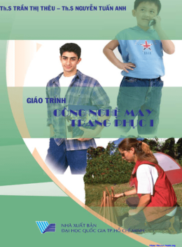 Giáo Trình Công Nghệ May Trang Phục Tập 1