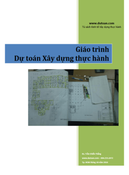 Giáo Trình Dự Toán Xây Dựng Thực Hành