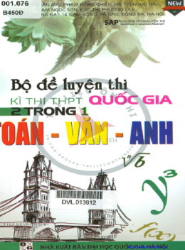 Học Liệu Số Bộ Đề Luyện Thi Kỳ Thi Thpt Quốc Gia 2 Trong 1 Toán-Văn-Anh