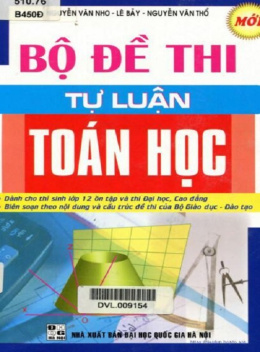Học Liệu Số Bộ Đề Thi Tự Luận Toán Hoc