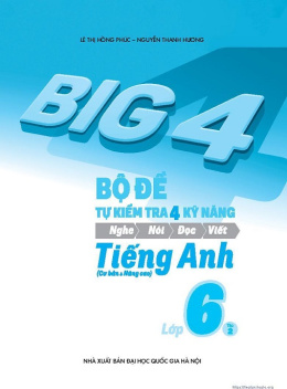 Học Liệu Số Bộ Đề Tự Kiểm Tra 4 Kỹ Năng Tiếng Anh Lớp 6 Tập 2