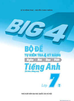 Học Liệu Số Bộ Đề Tự Kiểm Tra 4 Kỹ Năng Tiếng Anh Lớp 7 Tập 1